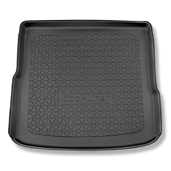 Tapis de coffre adapté pour Skoda Enyaq iV SUV, Coupé (04.2021-....) - bac de coffre - protection de coffre voiture - coffre supérieur; surface plate du coffre; plancher amovible en la position centrale