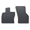 Tapis de sol en caoutchouc adapté pour Seat Leon III Hayon, Sportstourer (2012-2020) - tapis de voiture - noir - 2 pcs.