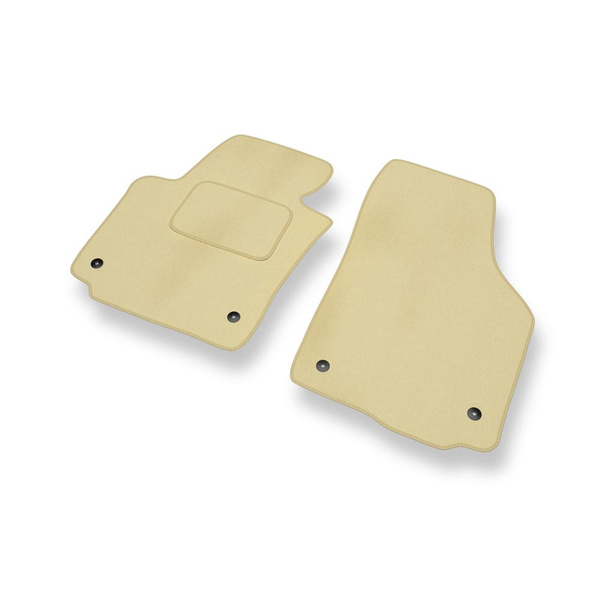 Tapis de Sol Velours adapté pour Skoda Yeti I SUV (2009-2013) - Premium tapis de voiture - beige