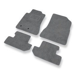 Tapis de Sol Velours adapté pour Ford Mustang VI Coupé, Cabriolet (2014-2023) - Premium tapis de voiture - gris