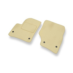 Tapis de Sol Velours adapté pour Volkswagen Touareg I SUV (2002-2010) - Premium tapis de voiture - beige