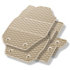 Tapis de sol en caoutchouc adapté pour Volvo V60 I Break (2010-2018) - tapis de voiture - beige - 4 pcs.