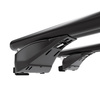 Barres de toit en aluminium adapté pour Audi A6 C6 Avant (2005-2010) - Porte-Bagages de Voiture noir - rails intégrés