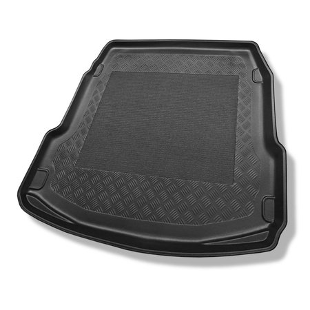 Tapis de coffre adapté pour Audi A8 D4 Berline (10.2013-10.2017) - bac de coffre - protection de coffre voiture - version standard et longue ; avec roue de secours = coffre plat; aussi pour la version Quattro