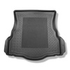 Tapis de coffre adapté pour Ford Mondeo V Hayon (01.2015-04.2022) - bac de coffre - protection de coffre voiture - avec roue de secours à usage temporaire ou kit de réparation