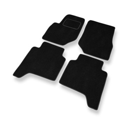 Tapis de Sol Velours adapté pour Hyundai Terracan SUV (2001-2006) - Premium tapis de voiture - noir