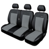 Housses de siège sur mesure adaptées pour Opel Vivaro II Bus (2014-2019) 9 places (siège complet) - housse siege voiture - couverture siege - gris