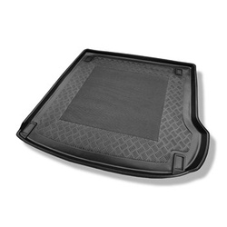 Tapis de coffre adapté pour Hyundai Santa Fe II CM SUV (04.2006-08.2012) - bac de coffre - protection de coffre voiture - 7 places; 3me rangée abaissée