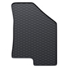 Tapis de sol en caoutchouc adapté pour Hyundai ix35 SUV (2009-2015) - tapis de voiture - noir - 4 pcs.
