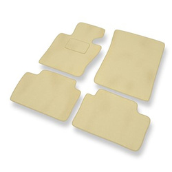 Tapis de Sol Velours adapté pour BMW X3 I E83 SAV (2000-2010) - Premium tapis de voiture - beige