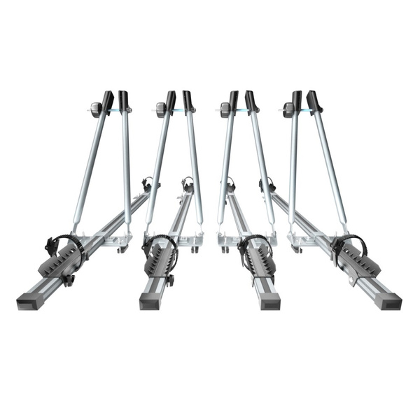 4x Porte-vélo de toit en aluminium avec clé - 4xM-08