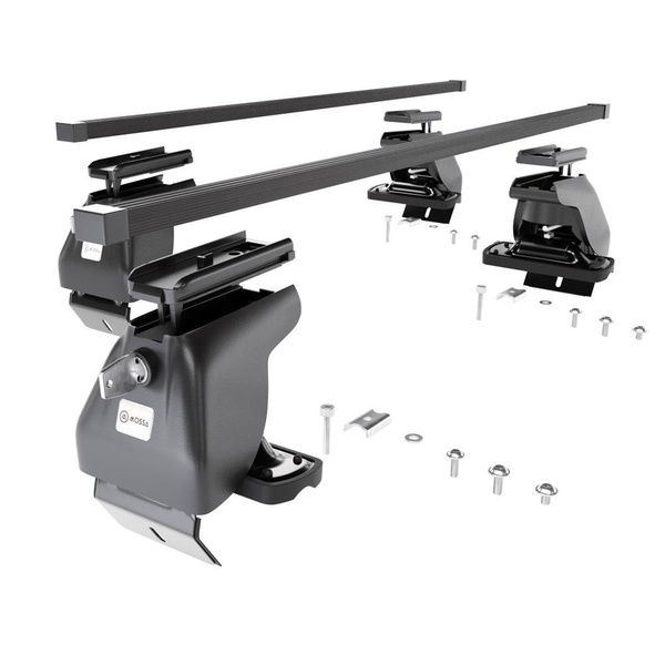 Barres de toit en acier adapté pour Renault Captur I SUV (2013-2019) - Porte-Bagages de Voiture noir - toit normal