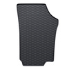 Tapis de sol en caoutchouc adapté pour Volkswagen up! Hayon (2011-2023) - tapis de voiture - noir - 4 pcs.