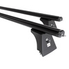 Barres de toit en aluminium adapté pour Opel Meriva A Monospace (2003-2009) - Porte-Bagages de Voiture noir - points de montage - (suivant le modèle de voiture ils peuvent se situer à différents endroits)