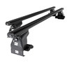 Barres de toit en aluminium adapté pour Toyota Land Cruiser Prado SUV (2002-2007) - Porte-Bagages de Voiture noir - toit normal
