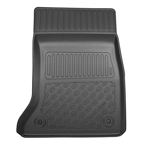 Tapis de sol en TPE adapté pour BMW 5 F10 Berline (12.2015-10.2022) - X-drive; distance entre les rails du siège avant (partie arrière) 415 mm - tapis de voiture - noir