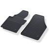 Tapis de sol en caoutchouc adapté pour Volkswagen Caddy III Cargo (2004-2015) - tapis de voiture - noir - 2 pcs.
