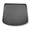 Tapis de coffre adapté pour Volkswagen Touran I 1T Monospace (09.2010-08.2015) - bac de coffre - protection de coffre voiture - 7 places; 3me rangée abaissée