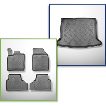 Kit tapis de coffre et tapis de voiture TPE pour: Volkswagen ID.3 Hayon (11.2019