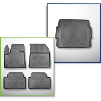 Kit tapis de coffre et tapis de voiture TPE pour: Citroen C5 Aircross SUV (02.20