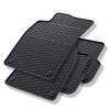 Tapis de sol en caoutchouc adapté pour Audi A6 C6 Avant, Berline (2004-2011) - tapis de voiture - noir - 4 pcs.