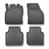 Tapis de sol en TPE adapté pour Seat Tarraco SUV (10.2018-....) - 5 ou 7 sièges; sans la troisième rangée de sièges - tapis de voiture - noir