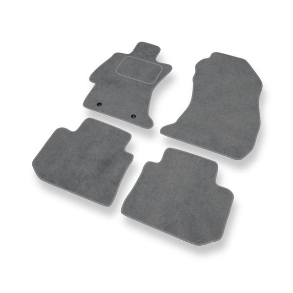 Tapis de Sol Velours adapté pour Subaru XV SUV (2012-2017) - Premium tapis de voiture - gris