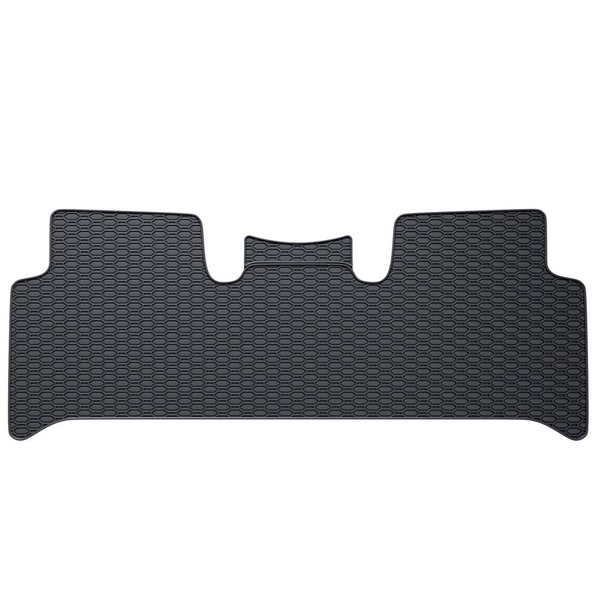 Tapis de sol en caoutchouc adapté pour Renault Scenic II Monospace (2003-2009) - tapis de voiture - noir - 3 pcs.