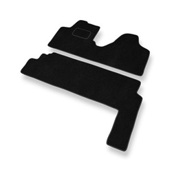 Tapis de Sol Velours adapté pour Toyota ProAce I Van (2013-2016) - Premium tapis de voiture - noir