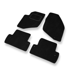 Tapis de Sol Velours adapté pour Volvo S60 I Berline (2000-2009) - Premium tapis de voiture - noir