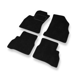Tapis de Sol Velours adapté pour Opel Combo D Van (2011-2018) - Premium tapis de voiture - noir