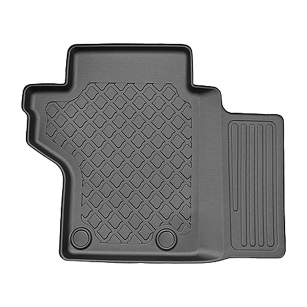 Tapis de sol en TPE adapté pour Land Rover Defender 90 (L663) SUV (01.2020-....) - tapis de voiture - noir