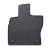 Tapis de sol en caoutchouc adapté pour Volkswagen Golf VII Hayon, SW (2012-2020) - tapis de voiture - noir - 2 pcs.