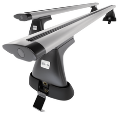 Barres de toit en aluminium adapté pour Ford Focus mk III Berline (2011-2018) - Porte-Bagages de Voiture argent - toit normal