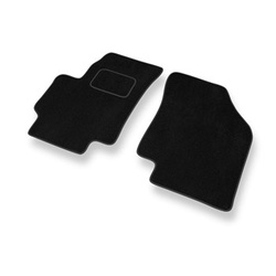 Tapis de Sol Velours adapté pour Kia Rio II Hayon, Berline (2005-2011) - Premium tapis de voiture - noir