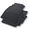 Tapis de sol en caoutchouc adapté pour Opel Insignia I (2008-2017) - tapis de voiture - noir