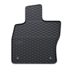 Tapis de sol en caoutchouc adapté pour Skoda Superb III (2015-2023) - tapis de voiture - noir