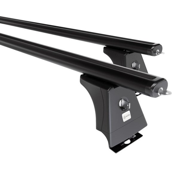 Barres de toit en aluminium adapté pour Citroen Jumper I Van (1996-2005) - Porte-Bagages de Voiture noir - points de montage - (suivant le modèle de voiture ils peuvent se situer à différents endroits)