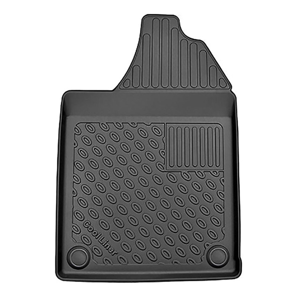 Tapis de sol en TPE adapté pour Aixam Crossline Crossover (10.2016-....) - tapis de voiture - noir