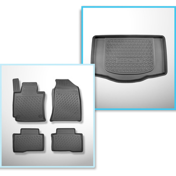 Kit tapis de coffre et tapis de voiture TPE pour: SsangYong Tivoli X150 SUV (01.