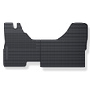 Tapis de sol en caoutchouc adapté pour Iveco Daily III Van (2000-2006) - tapis de voiture - noir - 1 pc.