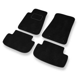 Tapis de Sol Velours adapté pour Chevrolet Camaro V Coupé, Cabriolet (2009-2015) - Premium tapis de voiture - noir