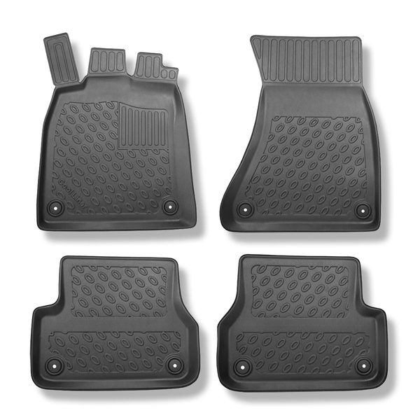 Tapis de sol en TPE adapté pour Audi A6 C7 Avant (12.2015-10.2022) - tapis de voiture - noir
