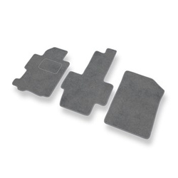Tapis de Sol Velours adapté pour Honda FR-V Monospace (2004-2009) - Premium tapis de voiture - gris