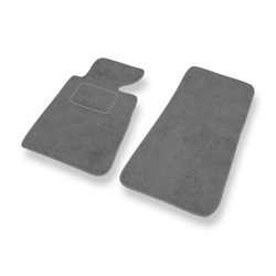 Tapis de Sol Velours adapté pour BMW 5 III E34 Berline, Touring (1988-1997) - Premium tapis de voiture - gris