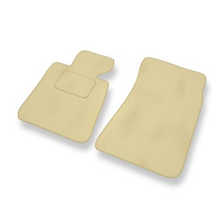 Tapis de Sol Velours adapté pour BMW 3 M3 I E30 Coupé, Cabriolet, Berline, Touring (1985-1992) - Premium tapis de voiture - beige