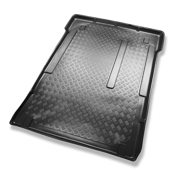 Tapis de coffre adapté pour Fiat Scudo II Panorama Break (2007-2016) - bac de coffre - protection de coffre voiture - L2 (possibilité de découper les ouvertures pour les sieges de 3e rangée)