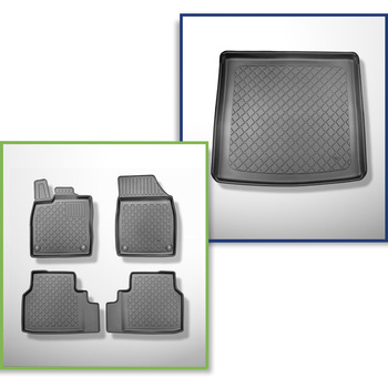 Kit tapis de coffre et tapis de voiture TPE pour: Volkswagen ID.4 SUV (12.2020-.