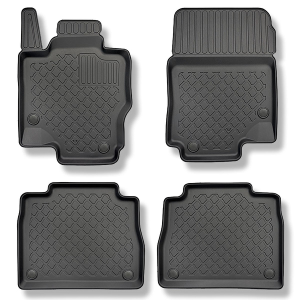 Tapis de sol en TPE adapté pour Mercedes-Benz GLE V167 SUV (11.2018-....) - aussi pour la version hybride - tapis de voiture - noir