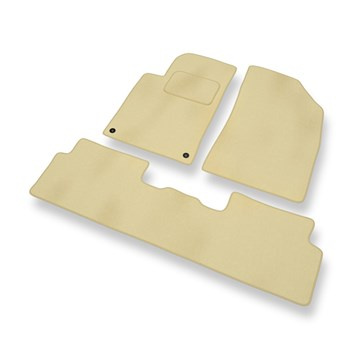 Tapis de Sol Velours adapté pour Peugeot 508 (2011-2017) - Premium tapis de voiture - beige